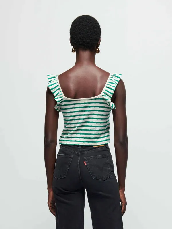 Rose Ruffle Tank