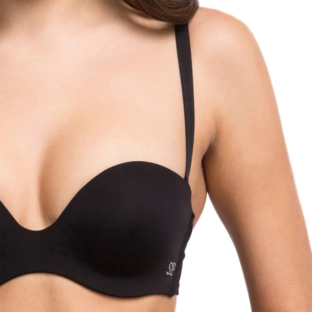 Simone Perele Black Inspiration Strapless Plunge Bra