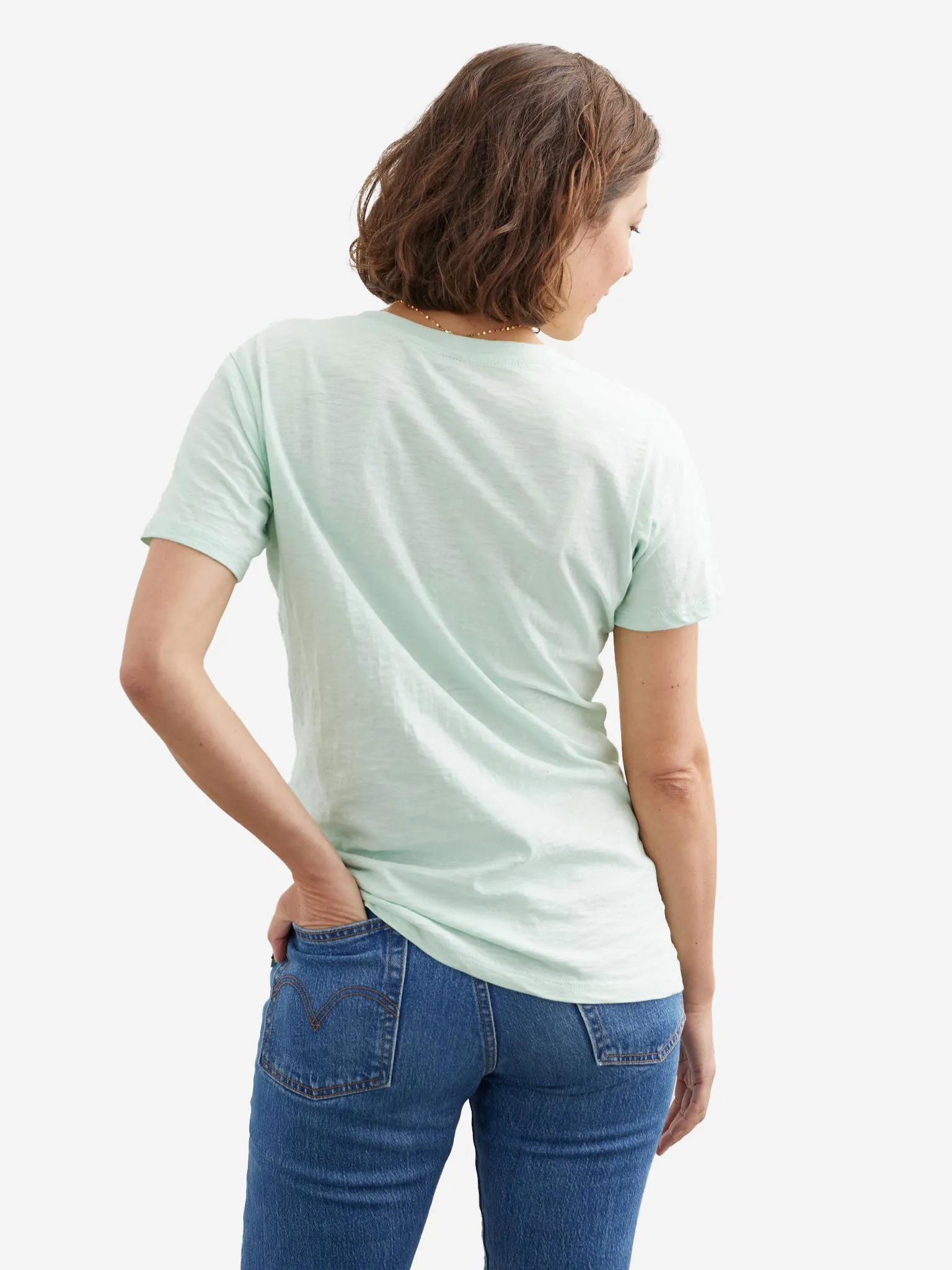 Slub V-Neck Tee