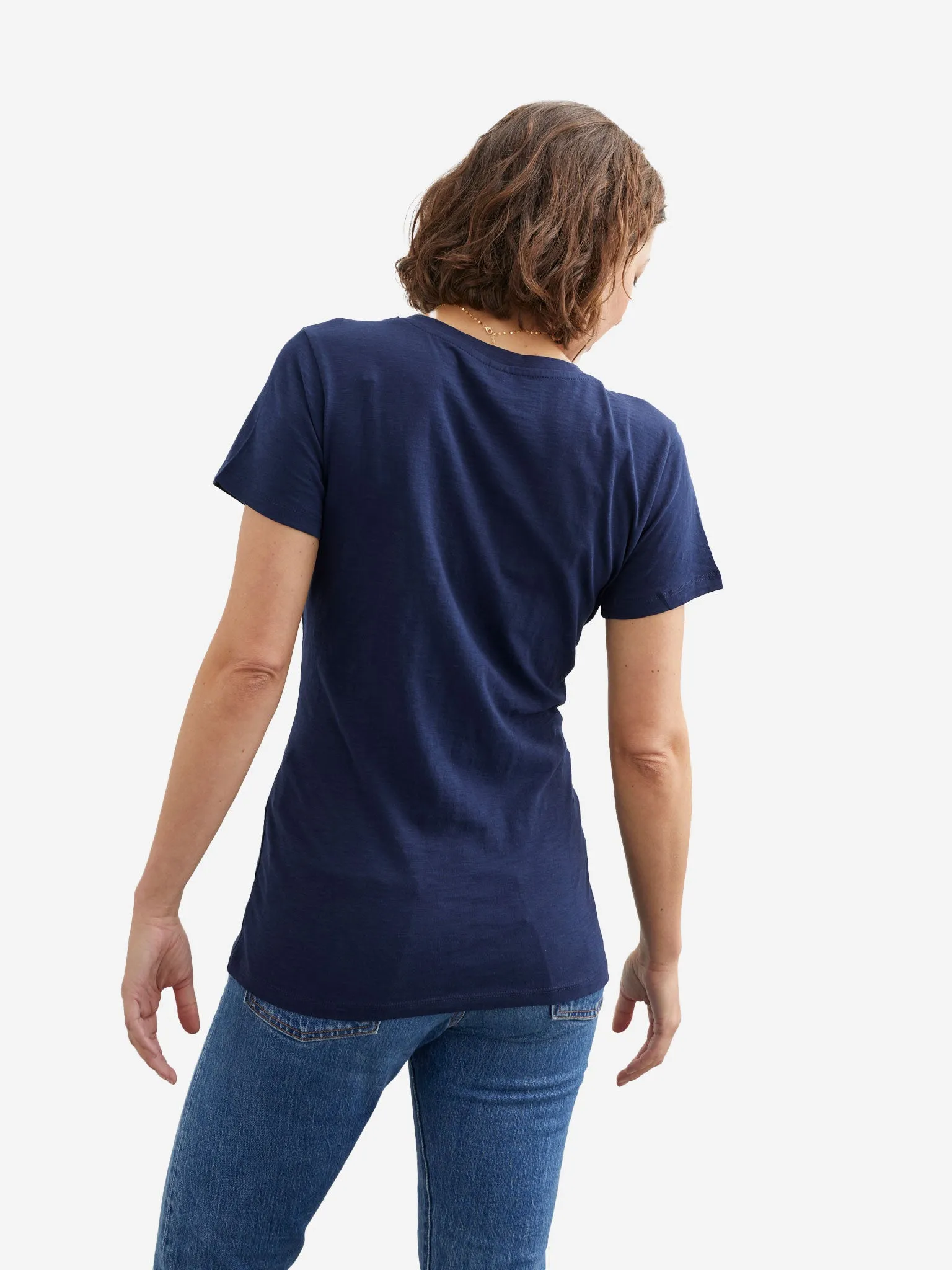Slub V-Neck Tee