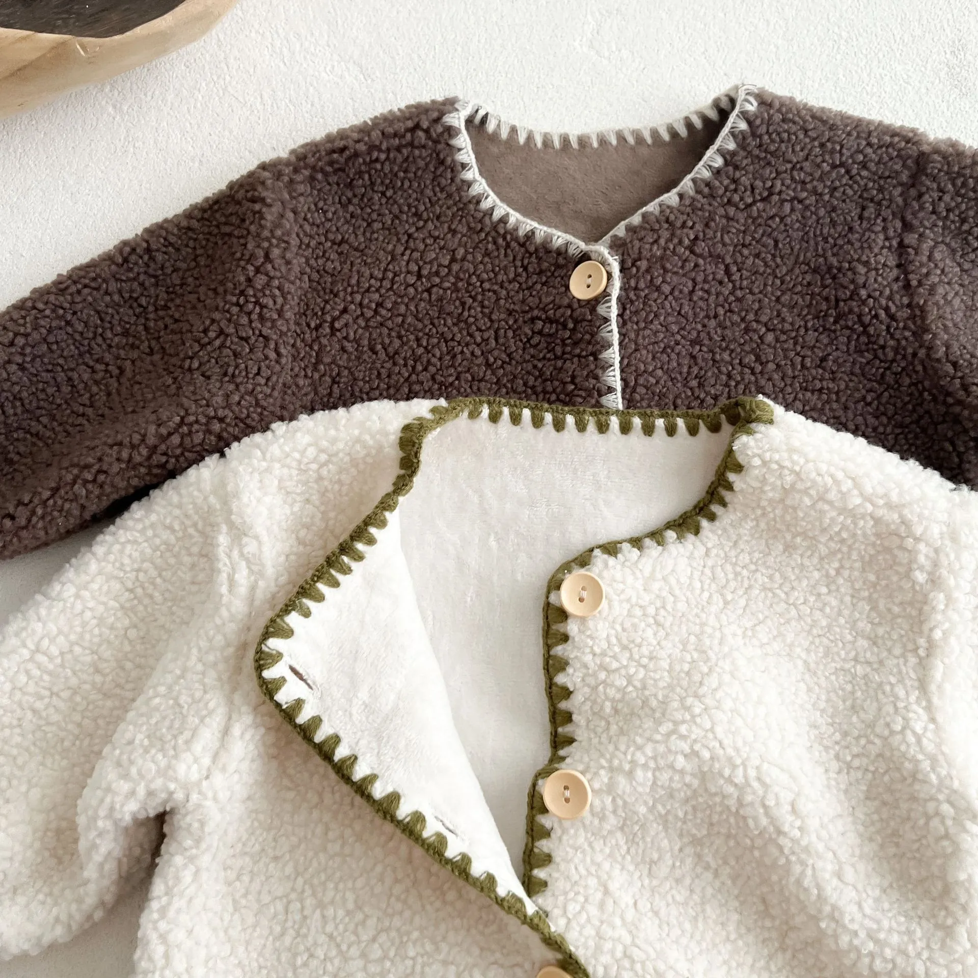 Stitched Fleece Jumpsuit with Bonnet