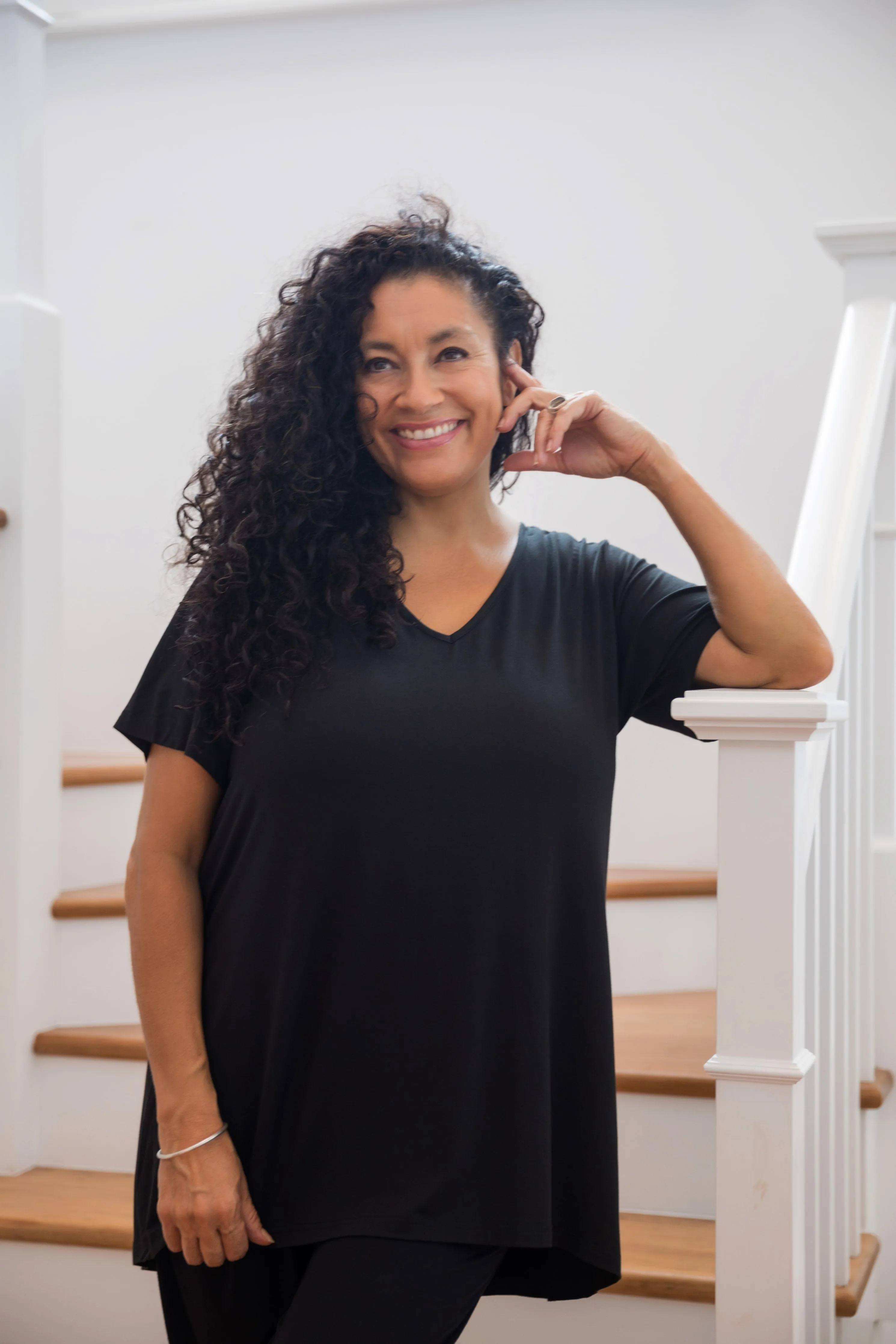 T-Shirt Top in Black