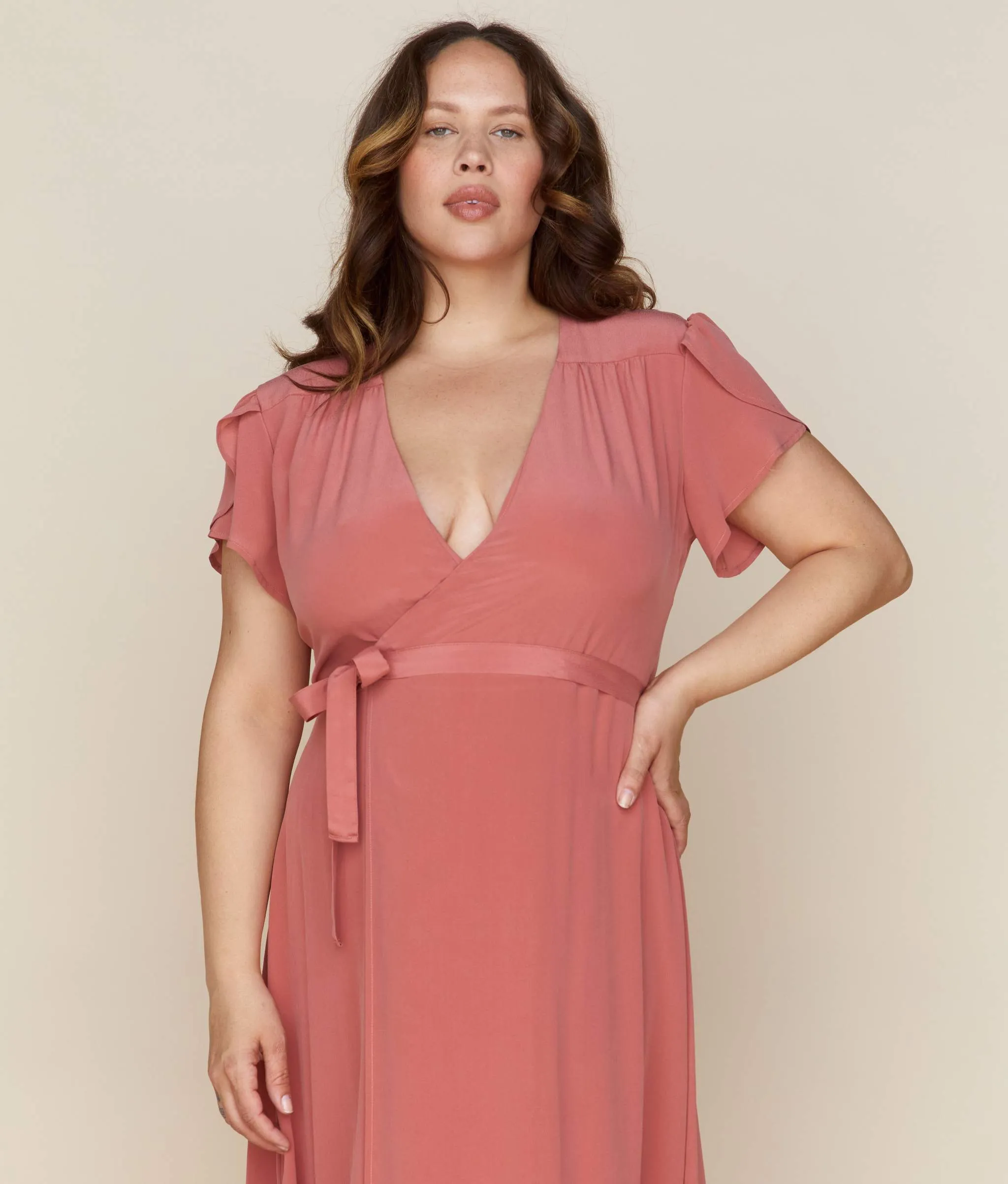 The Autumn Dress | Dusty Rose Silk