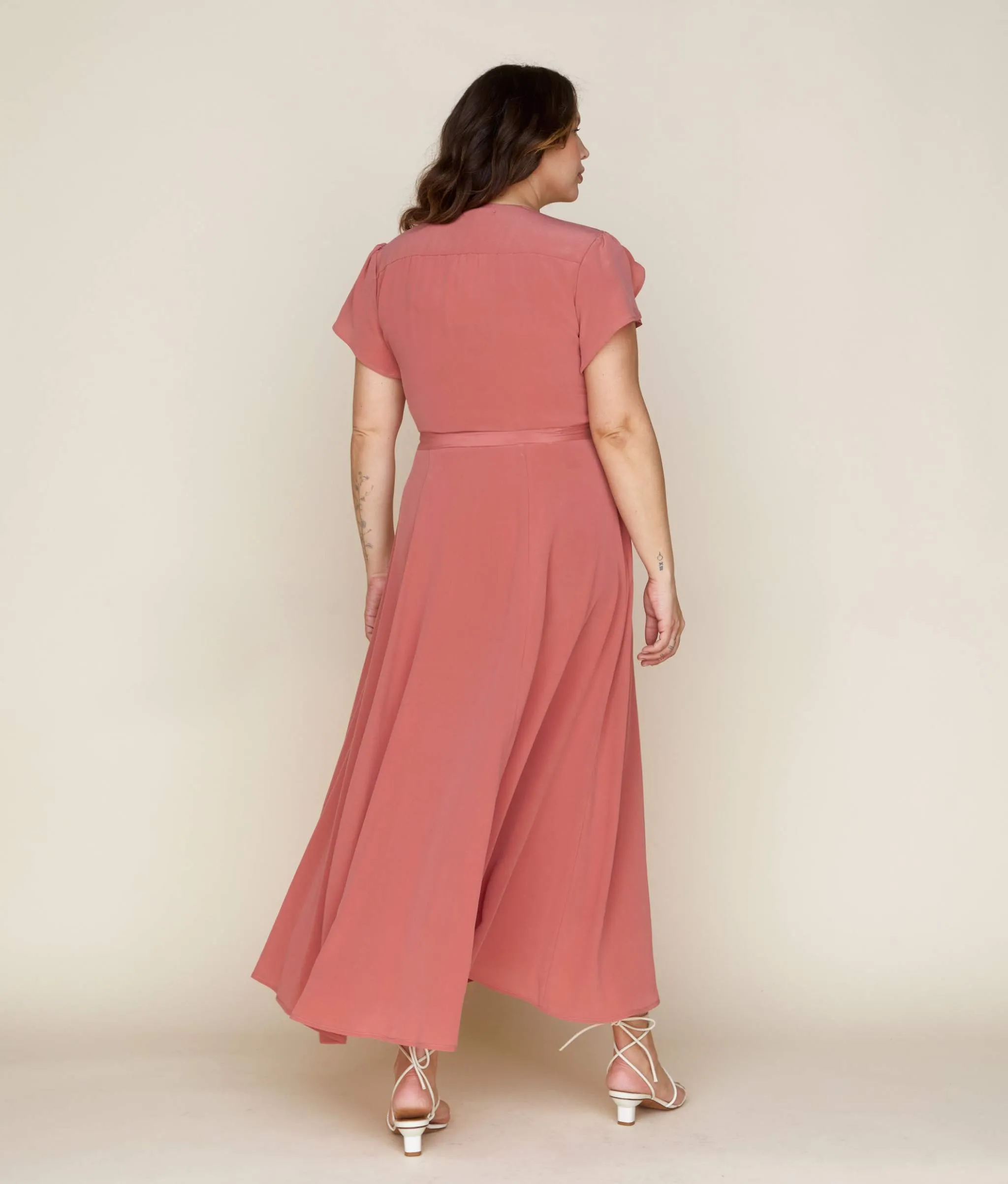 The Autumn Dress | Dusty Rose Silk