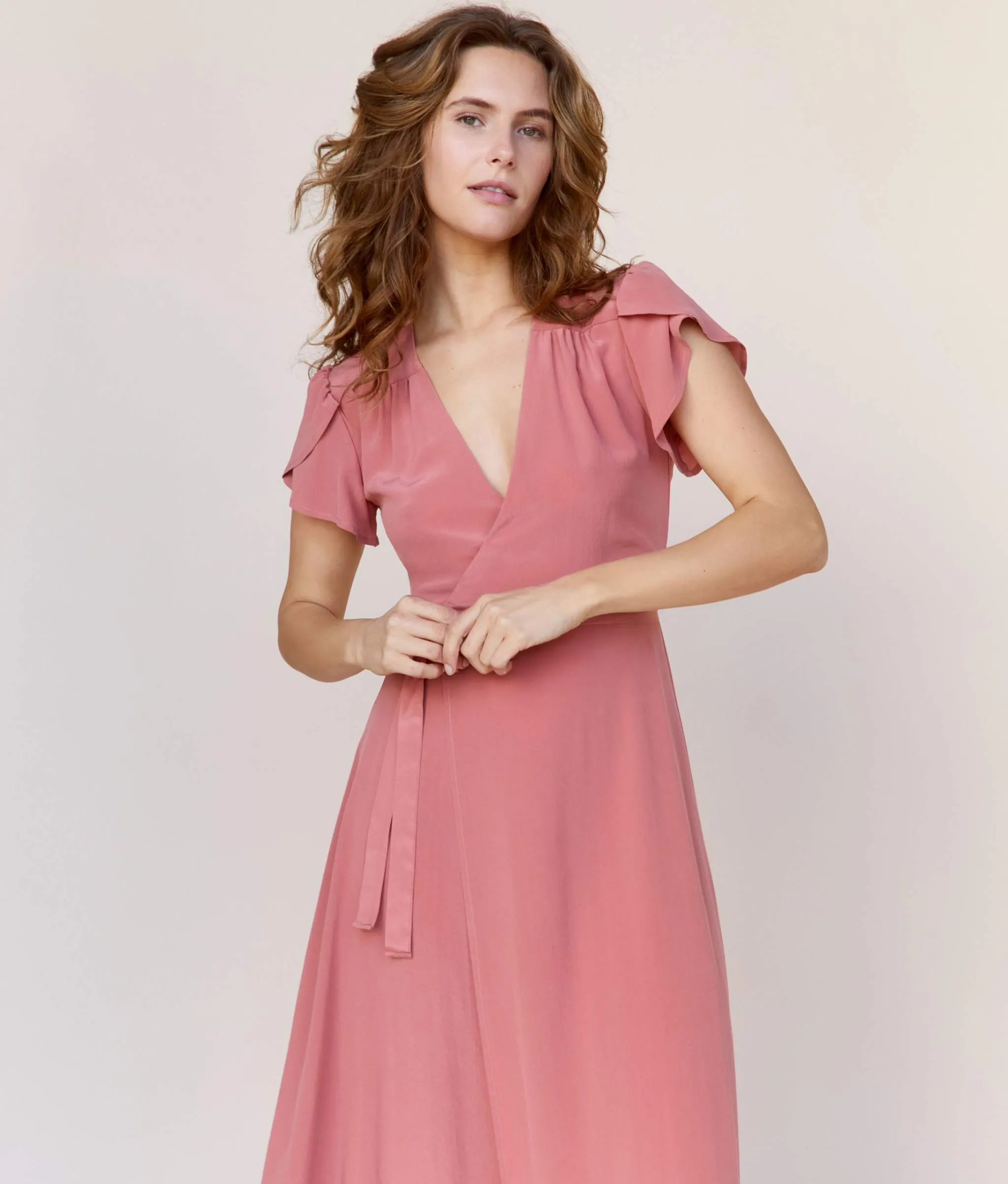 The Autumn Dress | Dusty Rose Silk