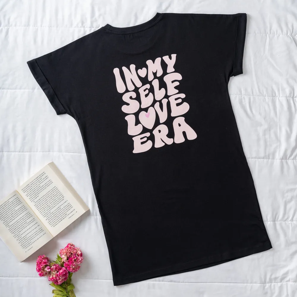 Women summer pajama Self-Love Era night shirt
